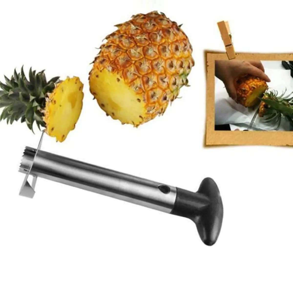 Epluche Ananas Trancheuse en Métal et Plastique